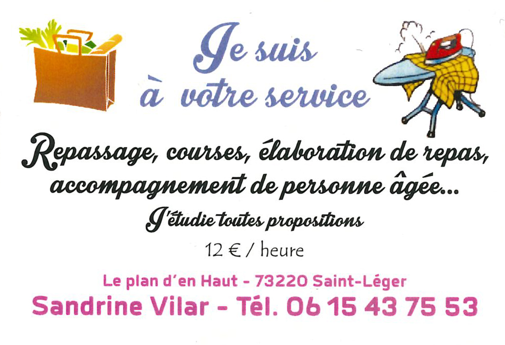 aide à domicile st leger savoie